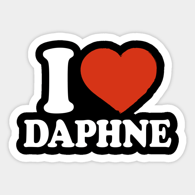 I Love Daphne Sticker by Saulene